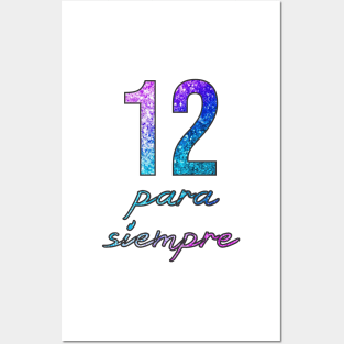 TWELVE FOREVER glitter Posters and Art